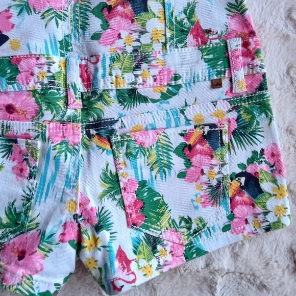 ALMOST FAMOUS High Waist Shorts Tropical Print - Picture 10 of 11